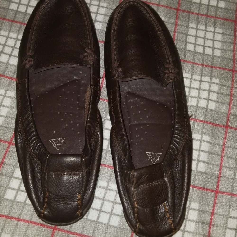 leather loafers